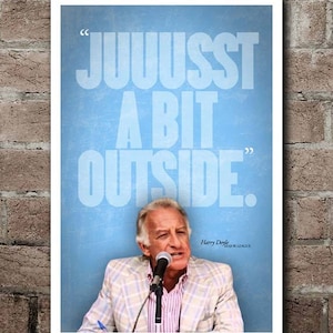 Major League &quot;Juuusst A Bit Outside&quot; Quote Poster (12&quot;x18&quot;)