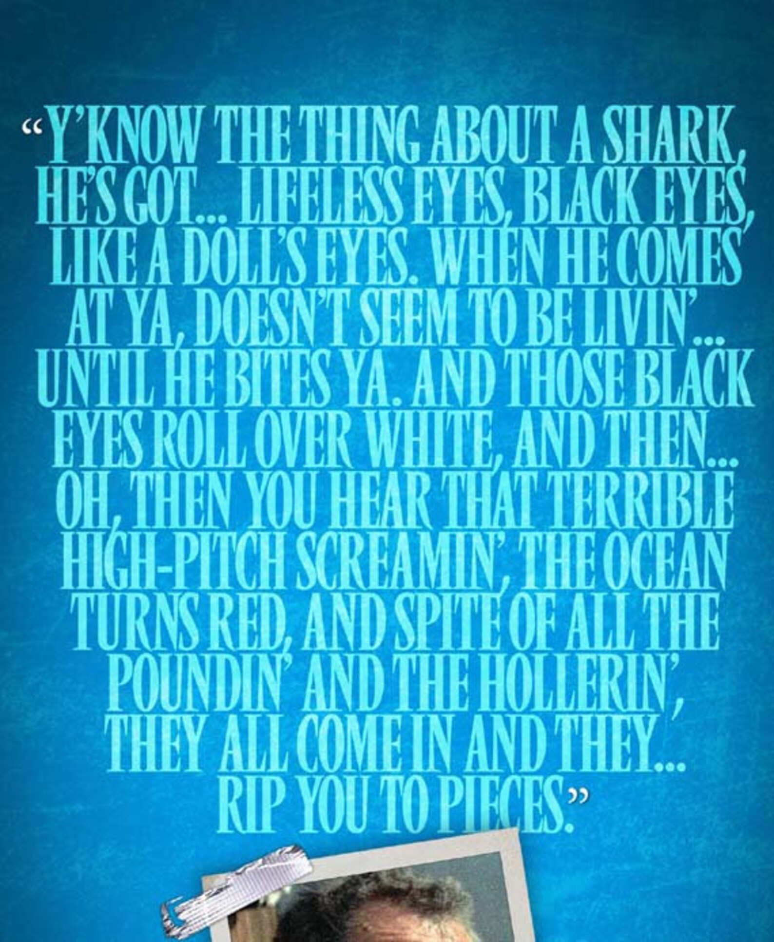 JAWS Quint Speech Quote Poster 12x18 Etsy