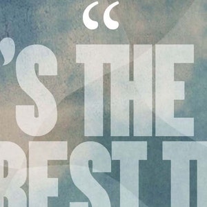 May include: Text-based graphic with the words "'S THE BEST TIME" in large, white, block letters. The background has a watercolor-like texture with shades of blue, gray, and beige.