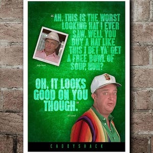 Caddyshack "HAT" Quote Poster (12"x18")