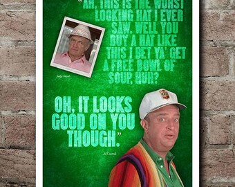 Caddyshack "HAT" Quote Poster (12"x18")