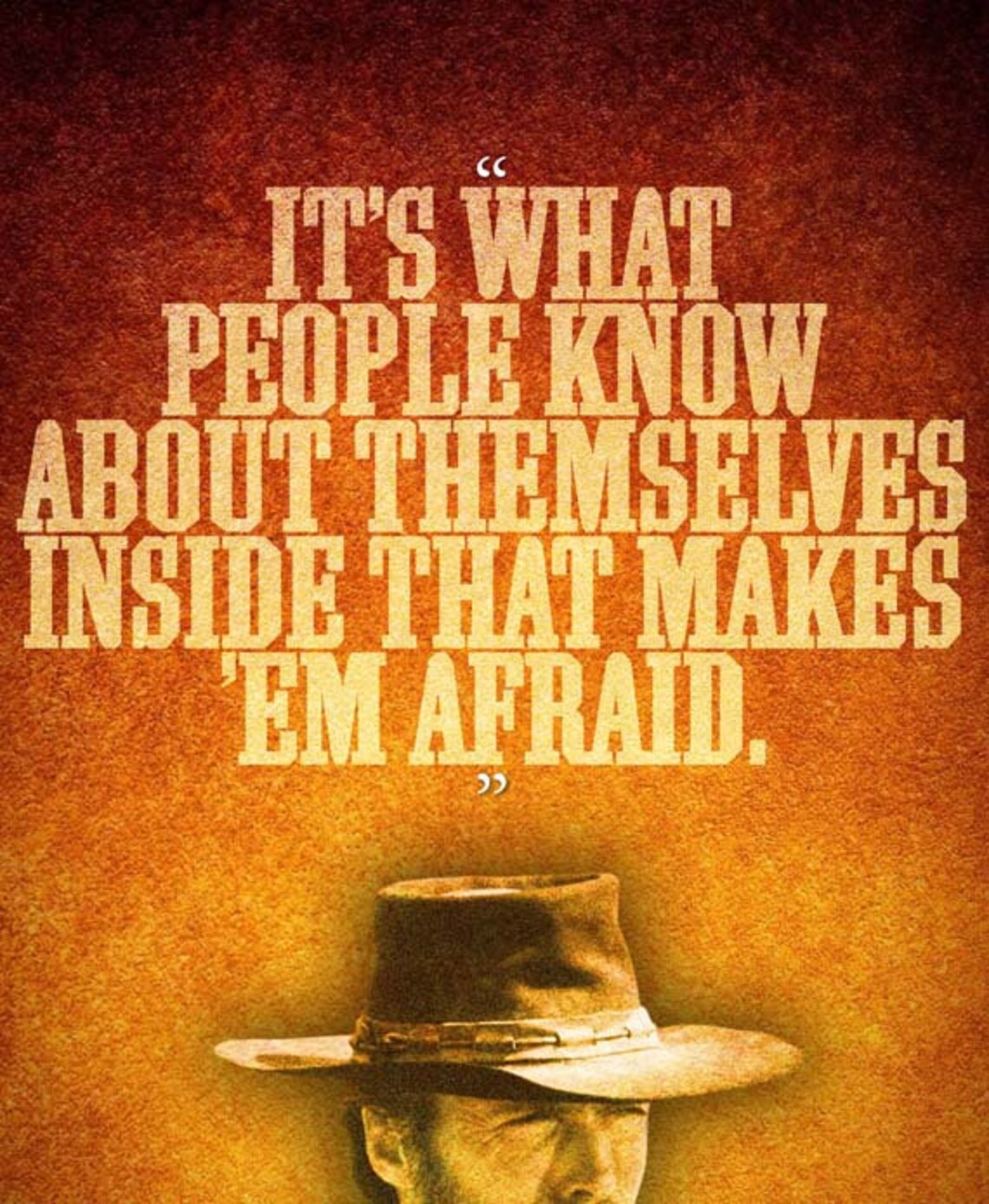 High Plains Drifter makes em Afraid Quote Etsy