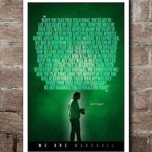 WE ARE MARSHALL  Quote Poster (12&quot;x18&quot;)
