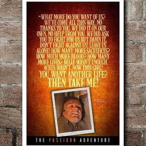 The Poseidon Adventure &quot;You Want Another Life? Then Take Me!&quot; Quote Poster (12&quot;x18&quot;)