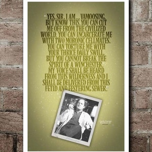 M*A*S*H Winchester &quot;Vamoosing&quot; Speech Quote Poster (12&quot;x18&quot;)