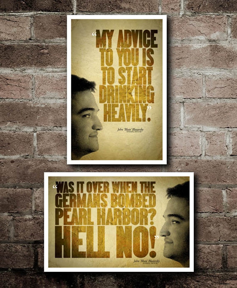 Animal House BLUTO Quote Posters COMBO PACK Reduced Shipping Etsy