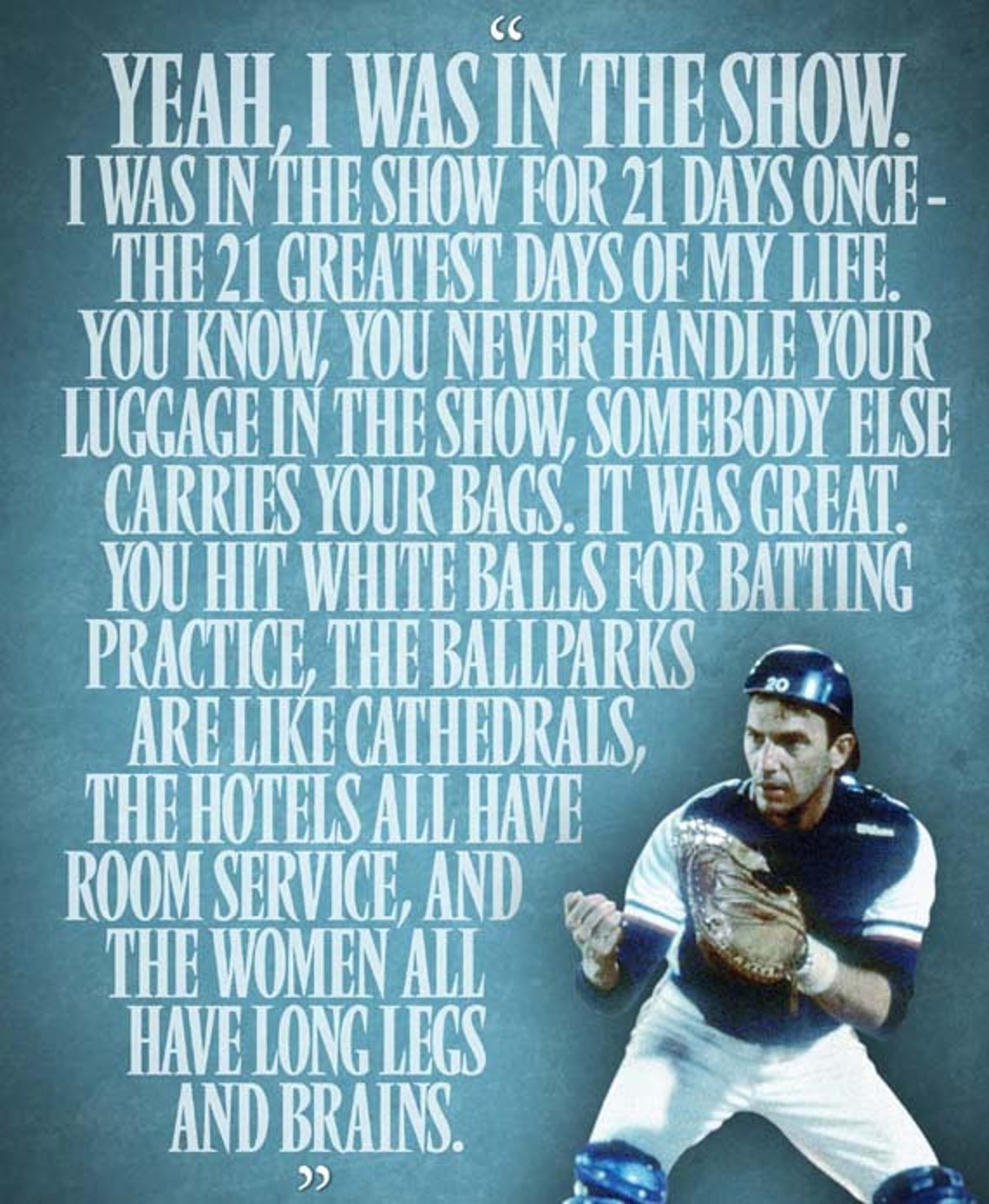 Bull Durham Crash Davis the Show Speech Poster Etsy