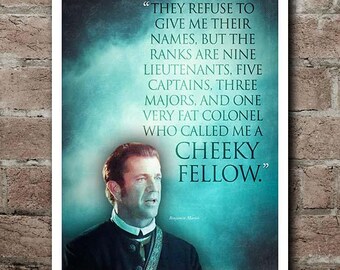 The Patriot "CHEEKY FELLOW" Quote Poster (12"x18")