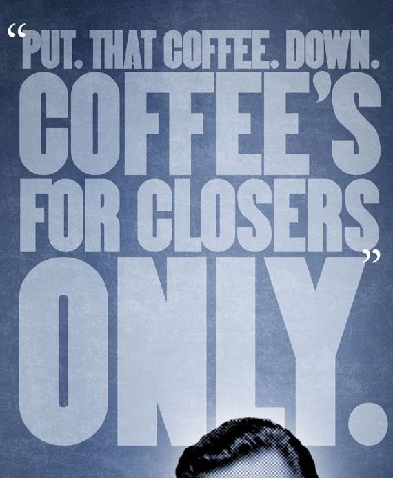 Glengarry Glen Ross COFFEE'S FOR CLOSERS Movie Etsy