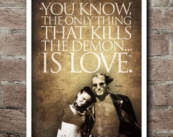 Natural Born Killers "DEMON - LOVE" Quote Poster (12"x18")