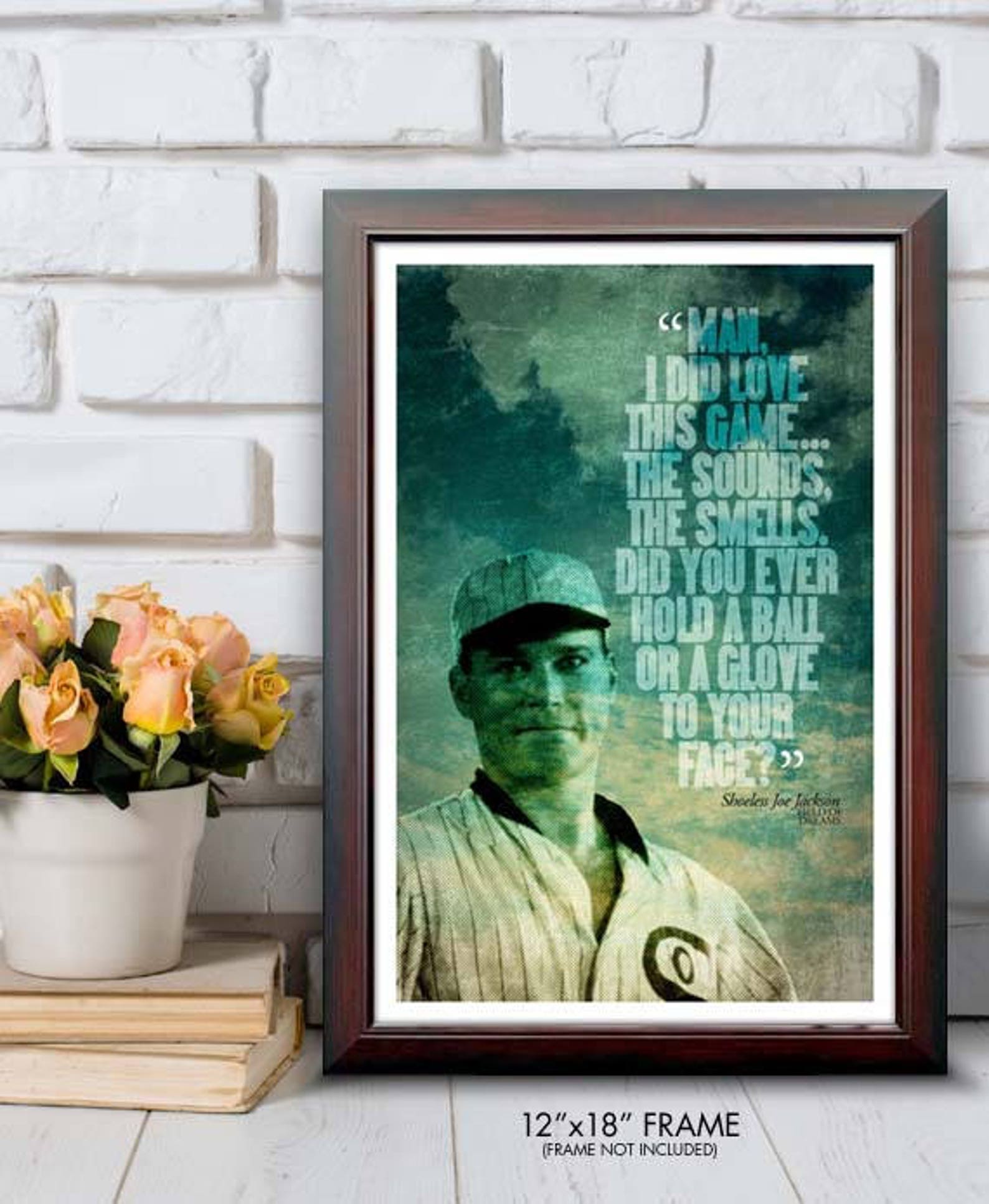 Field of Dreams SHOELESS JOE JACKSON Quote Poster Etsy