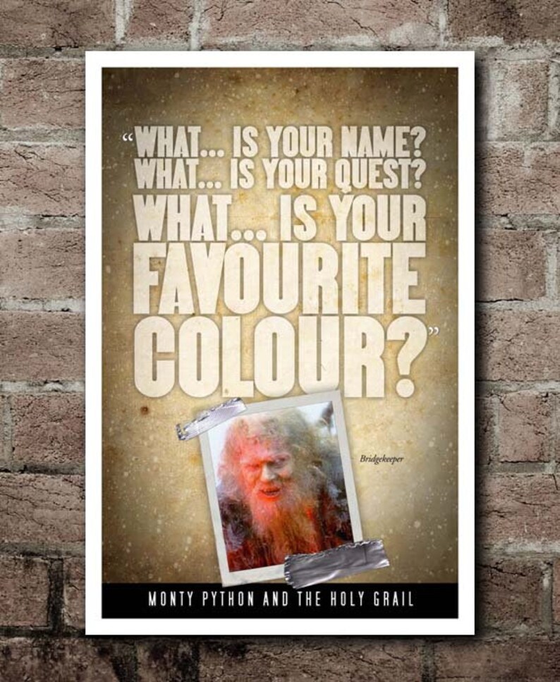 monty-python-and-the-holy-grail-favourite-color-etsy