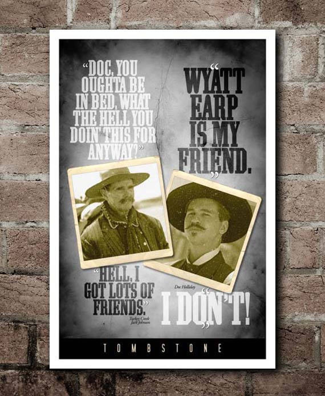 TOMBSTONE friend Turkey Creek Jack Johnson & Doc Etsy