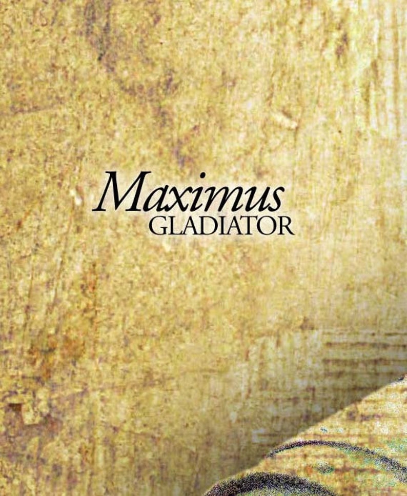 GLADIATOR my Name is Maximus Movie Quote Poster Etsy