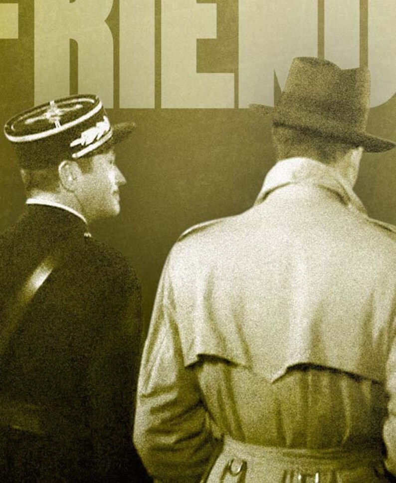 CASABLANCA Beautiful Friendship Quote Poster | Etsy