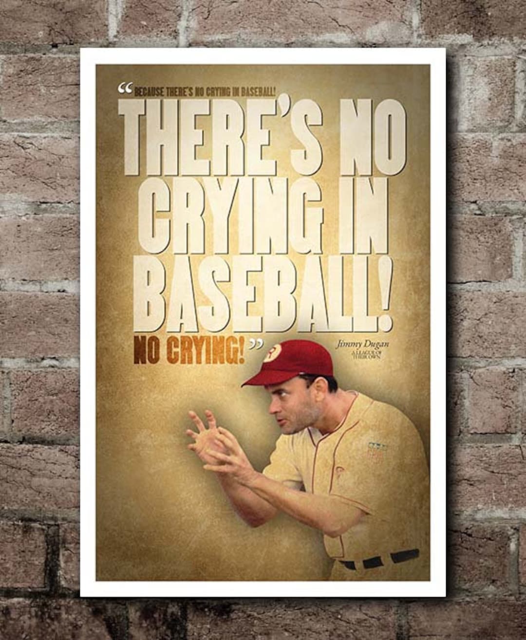 No crying in baseball discount