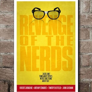 REVENGE Of The NERDS Movie Quote Poster