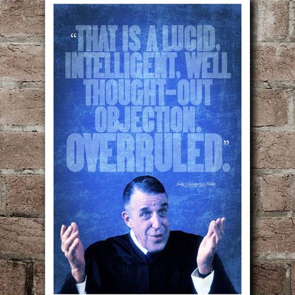 My Cousin Vinny "OVERRULED" Quote Poster (12"x18")