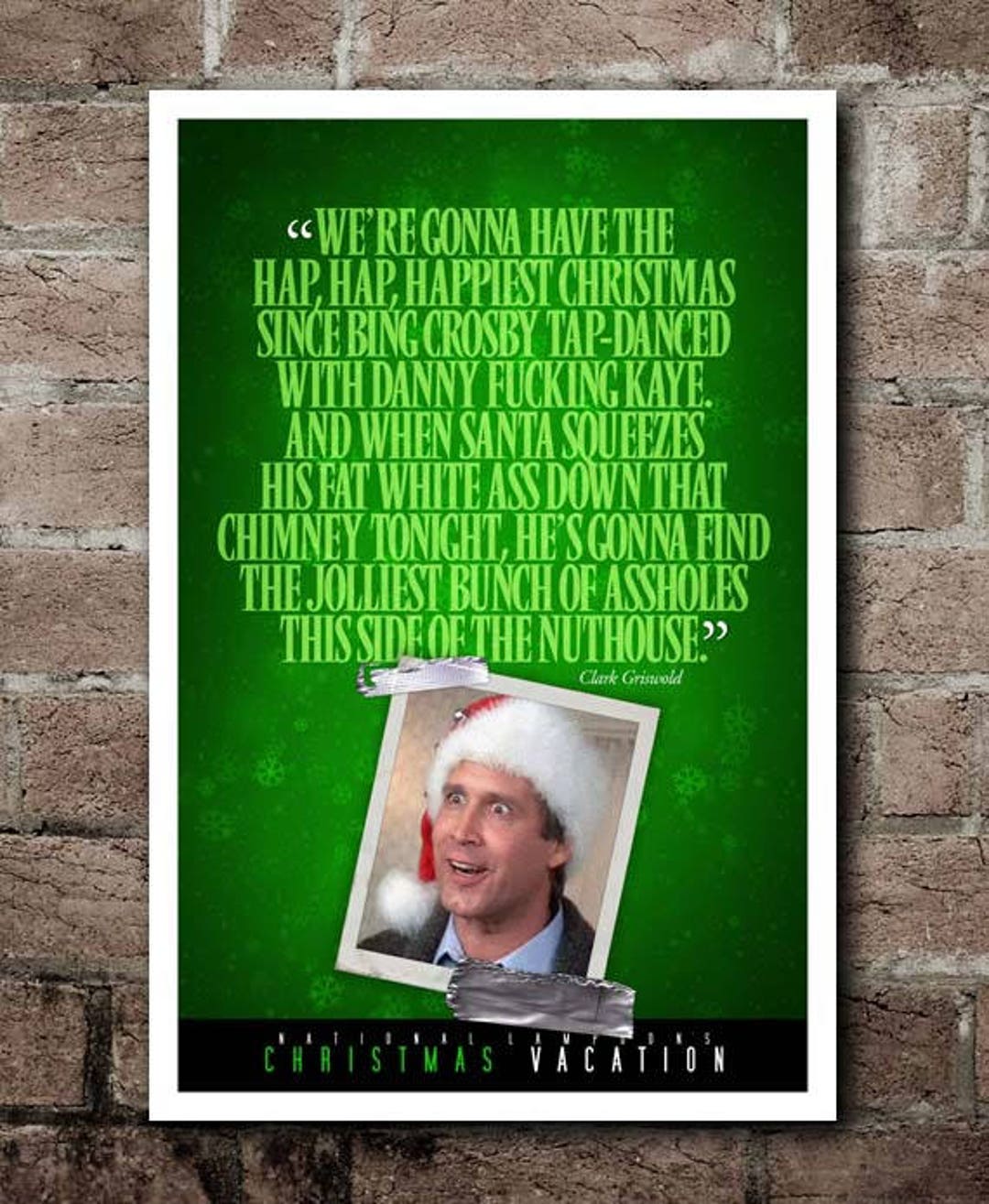 Christmas Vacation hap HAP Happiest Quote Poster Etsy