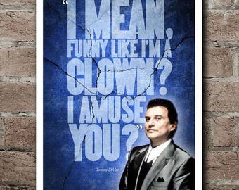 GOODFELLAS "Clown?" Quote Poster (12"x18")