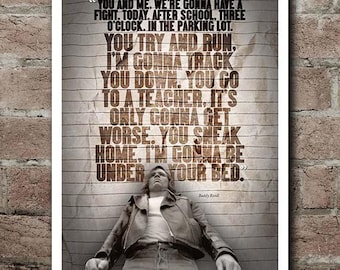 Three O'Clock High BUDDY Quote Poster (12"x18")