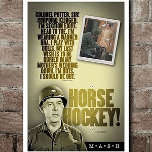 M*A*S*H Klinger Meets Potter Quotes Poster (12"x18")