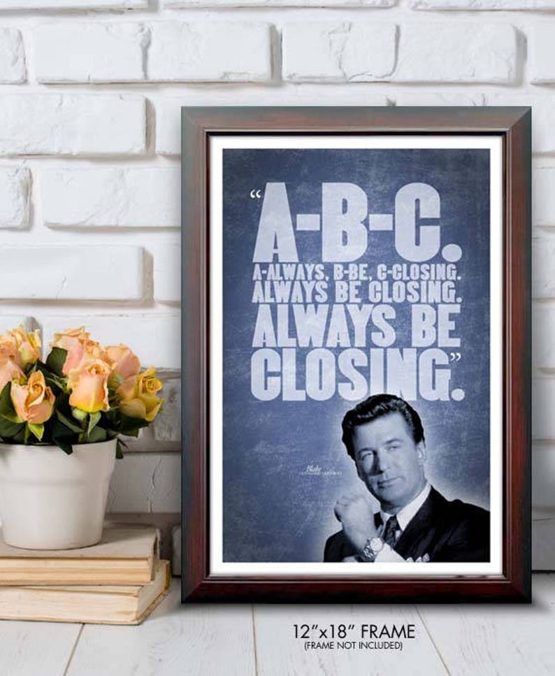 Glengarry Glen Ross abc Quote Poster Etsy