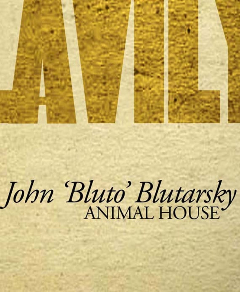 Animal House BLUTO start Drinking Heavily Quote Etsy