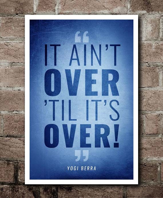 Yogi Berra It Aint Over Till Its Over Signature Shirt