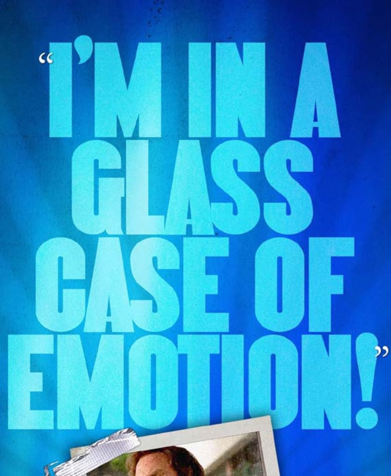 ANCHORMAN glass Case of Emotion Quote Poster Etsy