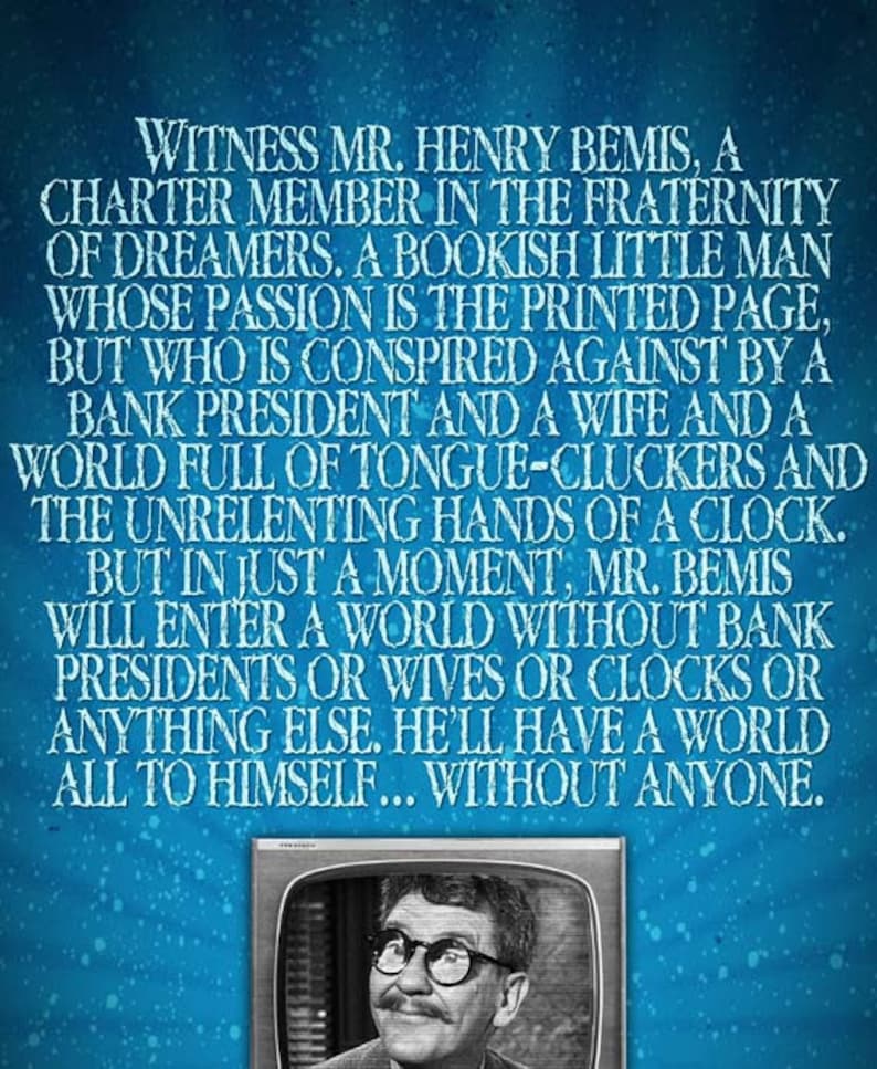 twilight zone time enough at last twilight zone time enough at last