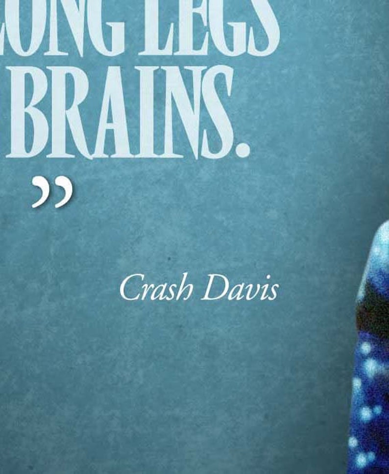 Bull Durham Crash Davis THE SHOW Speech Poster Etsy