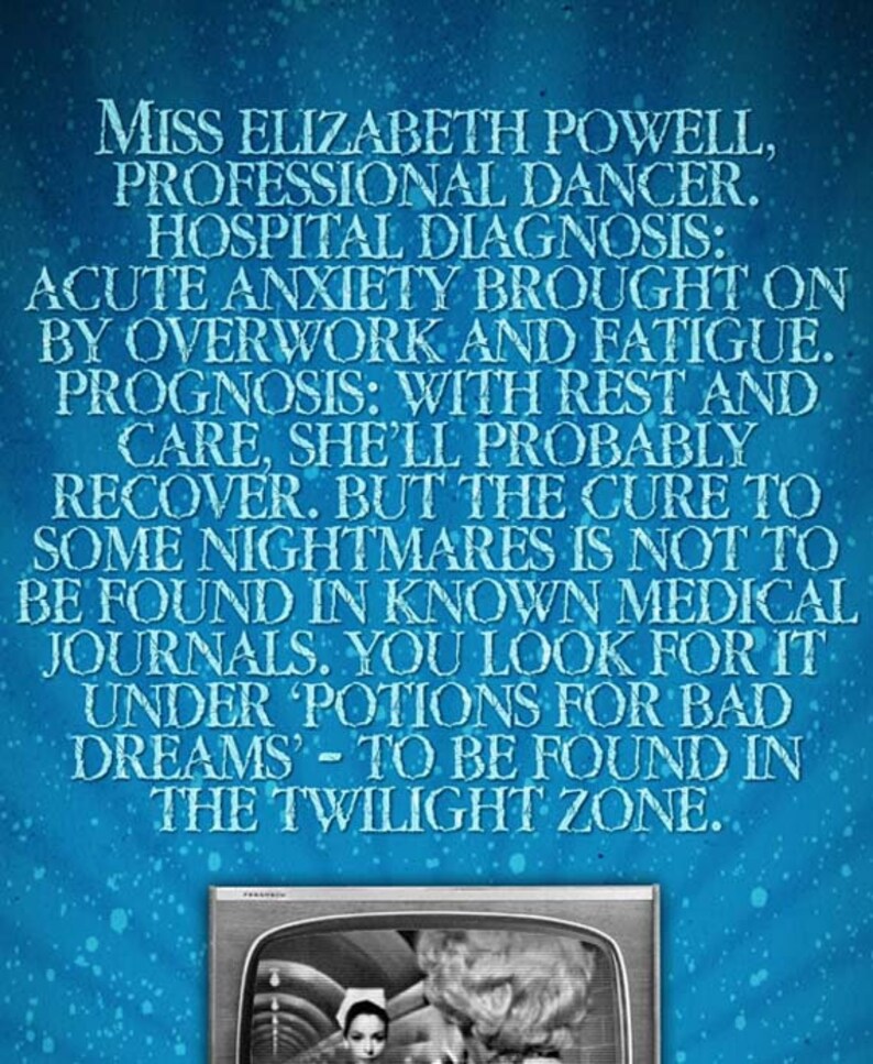 The twilight zone twenty two quote poster 12x18 etsy