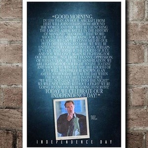 Indepenence Day President&#39;s SPEECH Quote Poster (12&quot;x18&quot;)