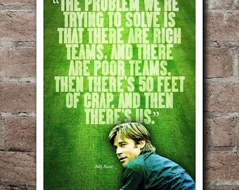 MONEYBALL rich Teams Poor Teams Quote Poster - Etsy
