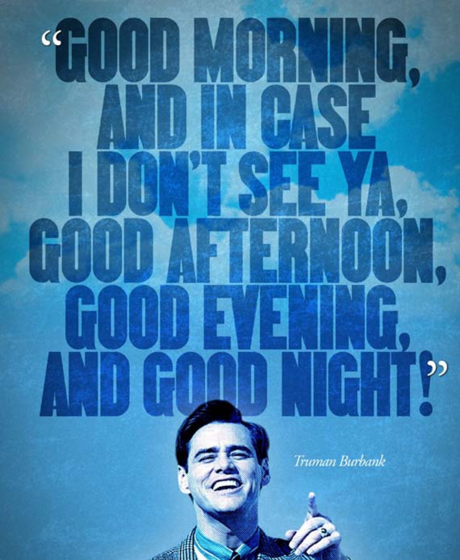 The Truman Show good Morning Good Night Quote Etsy