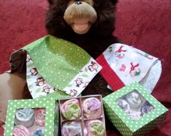 Box of Baby Burp Cloths- Burpee Buns
