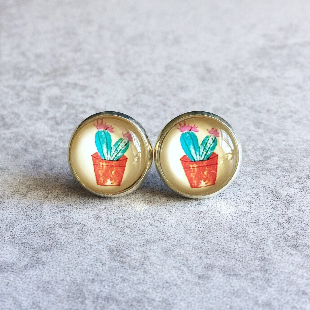 Cactus Flower Earrings