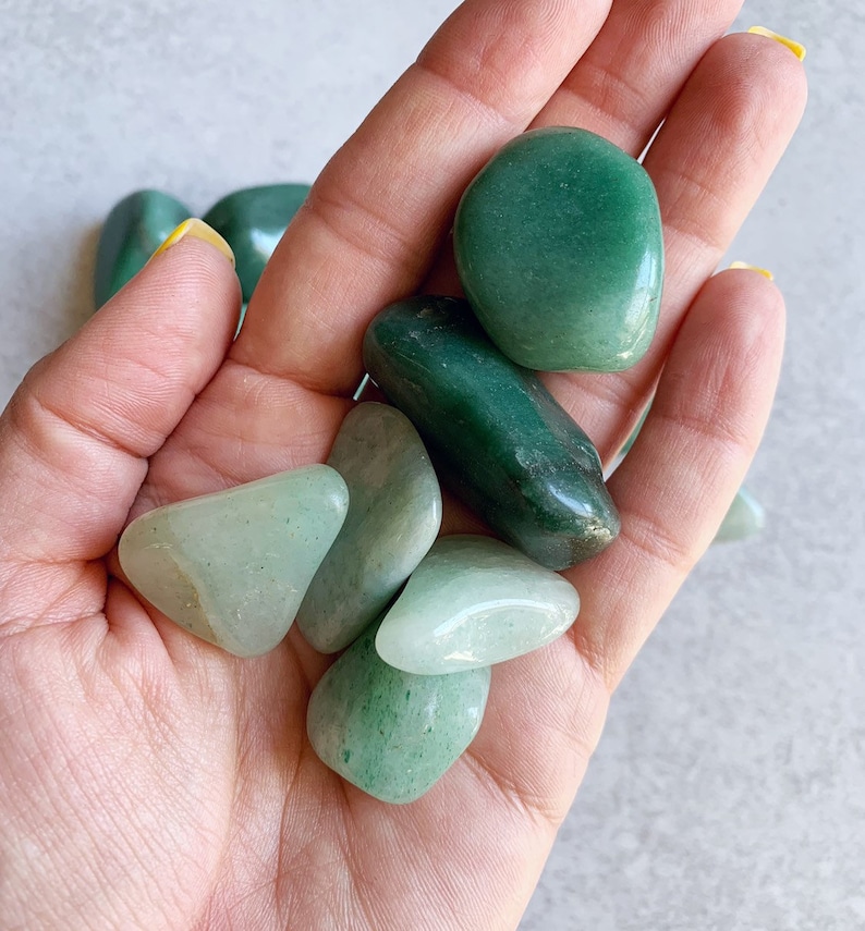Healing Stones Green Aventurine Crystals Genuine Gemstones Etsy