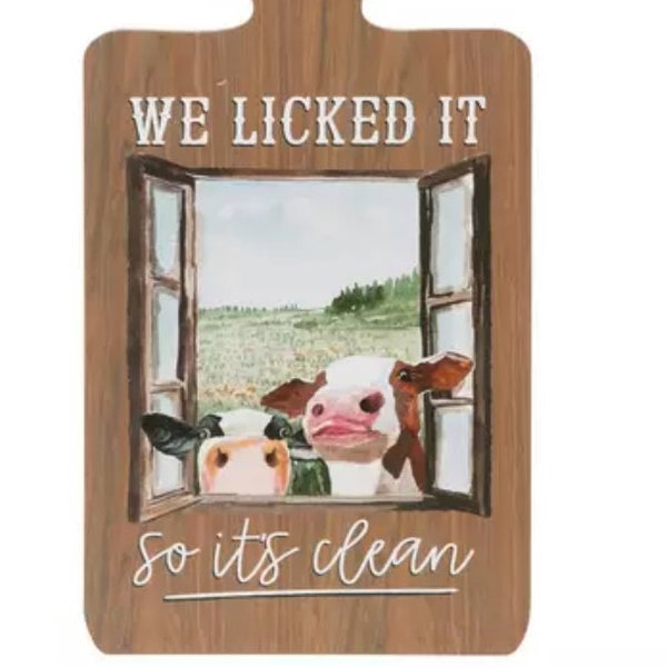 We Licked It Paddle Wood Wall Home Decoration Farmhouse Accent Decor 16.81"