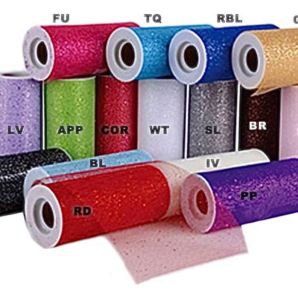 Tulle Fabric Roll 6-Inch Wide Spool 25/50/100 Yards For Tutu Wedding Crafts
