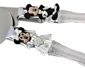 Disney Mickey and Minnie Mouse Wedding Cake Knife and Server Set