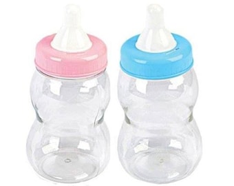 empty baby bottles for favors