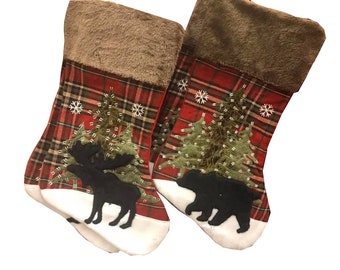 mama bear christmas stocking