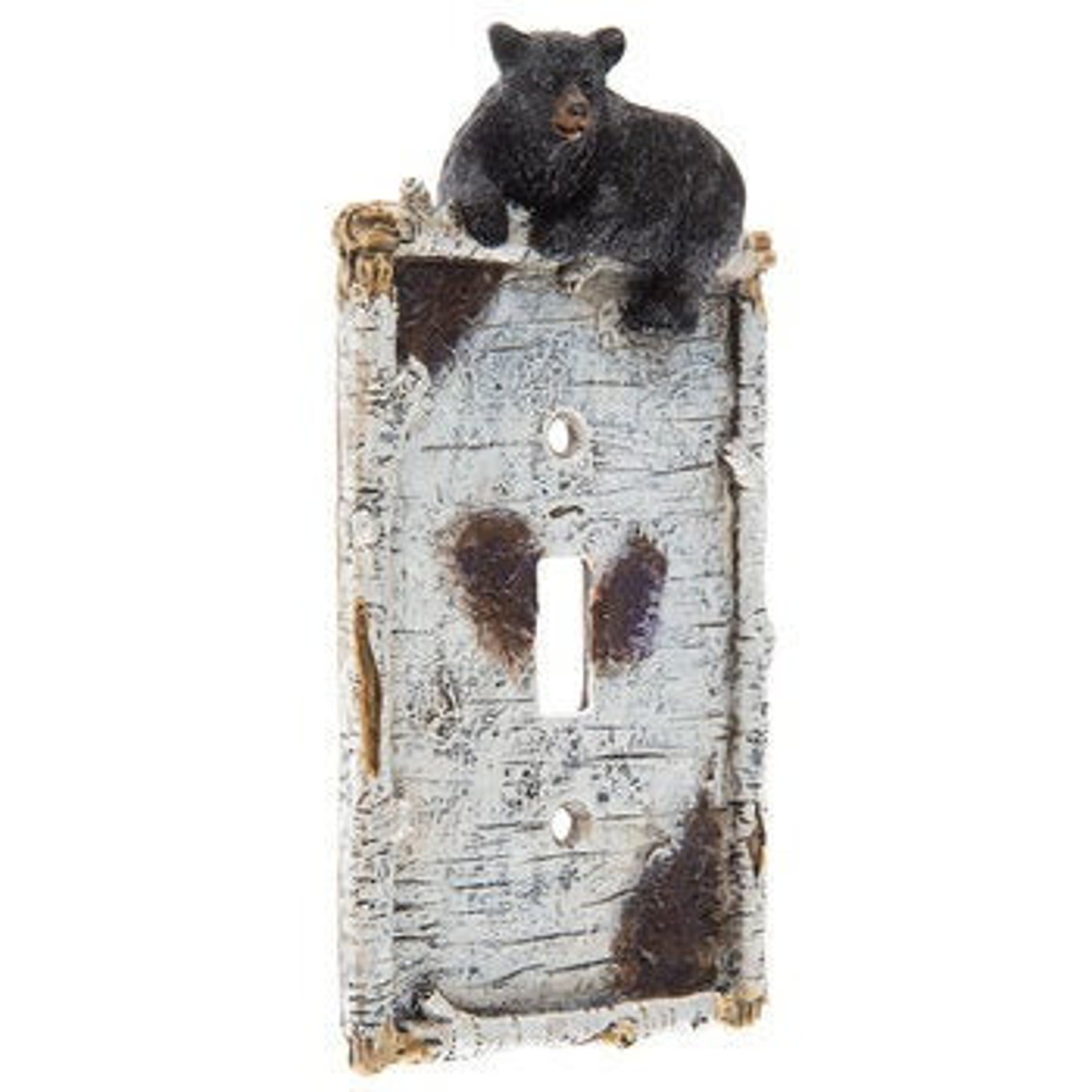 Black Bear Outlet or Light Switch Cover Plate Decoration for Etsy