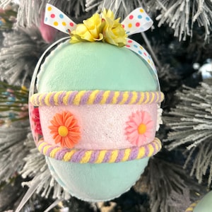 Eggstra Sweet Blue Egg Ornament Frühling Haus oder Ostern Dekoration