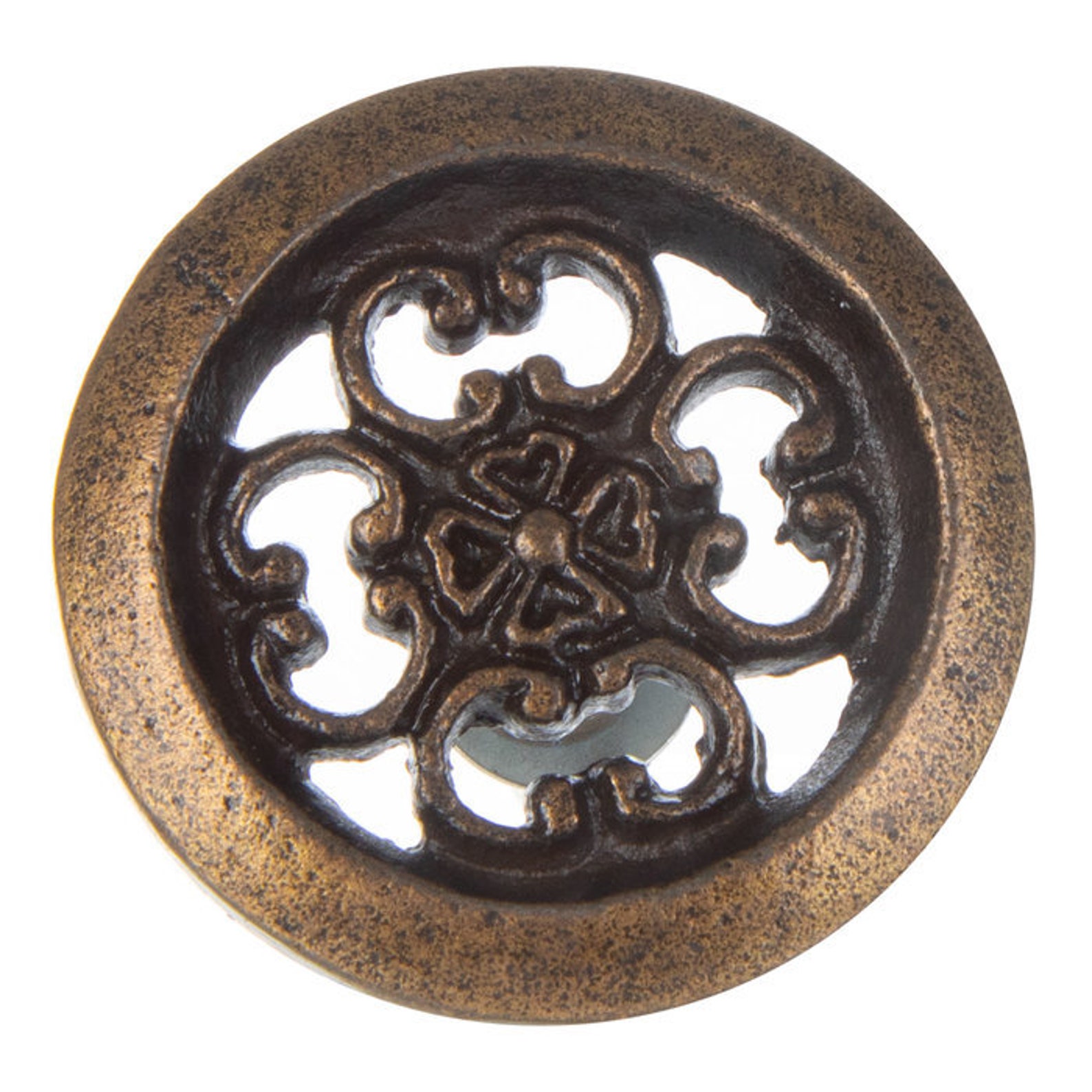 Ornate Cutout Metal Knob Home Decoration Office Decor Gift Etsy