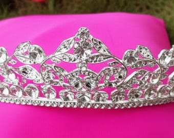 Tiara de strass Mis Quince Wedding Sweet 16 Pageant Vencedor Aniversário Todas as ocasiões