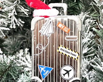 Suitcase Ornament Christmas Fun Travel Ornament