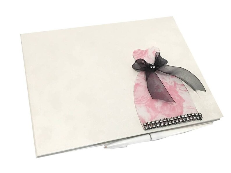 Sweet 16 Bridal Party Princess All Occasion Keepsake Book Choose Style Unique Dress Design Guest Book For Birthday